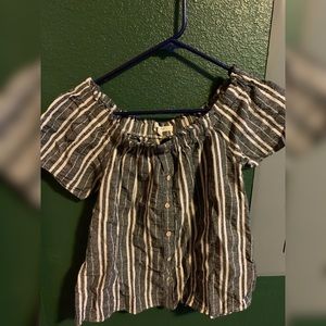 Ying and Yang Off Shoulder Top